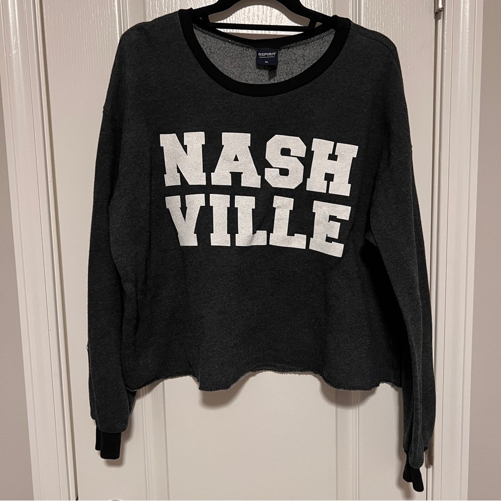 Spirit Charcoal and White Nashville Hoodie